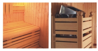 Beispiele Innenansicht Elementsauna.