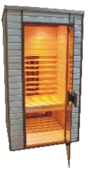 Wundersch&ouml;ne, kleine Infrarotsauna f&uuml;r 1 Person.