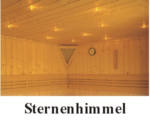 Sternenhimmel f&uuml;r Infrarotkabinen, W&auml;rmekabinen oder Sauna