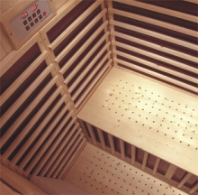 Detailansicht vom Inneren der W&auml;rmekabine Naxos 3 deluxe.